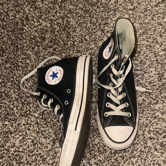 Converse Black and White High-Top Sneakers - Picture 2 of 5